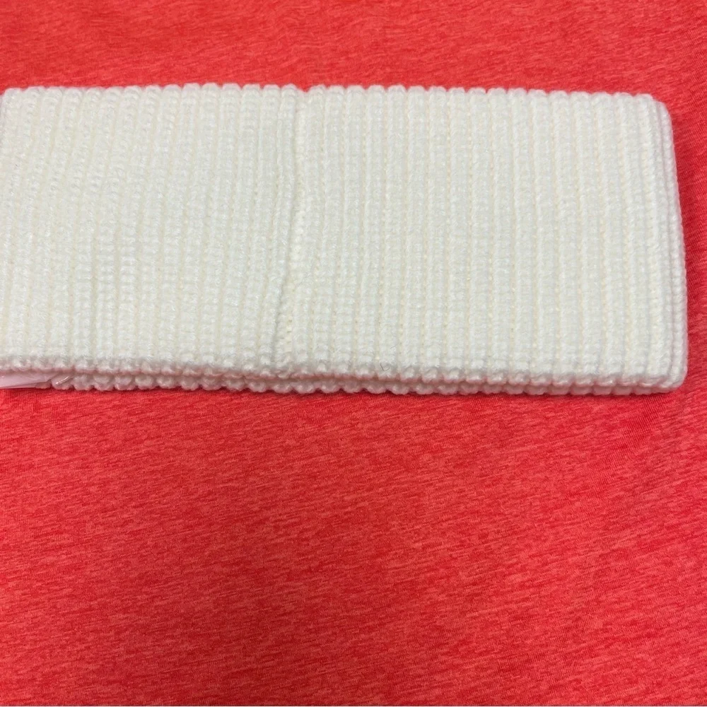 Coach Ivory Knit Headband